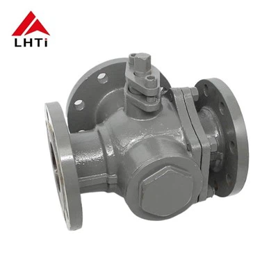 Gr5 3 Ways Titanium Ball Valve